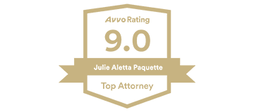 Julie A. Paquette Highest-Rated Probate Lawyer Coldwater MI 9.0 AVVO rating logo